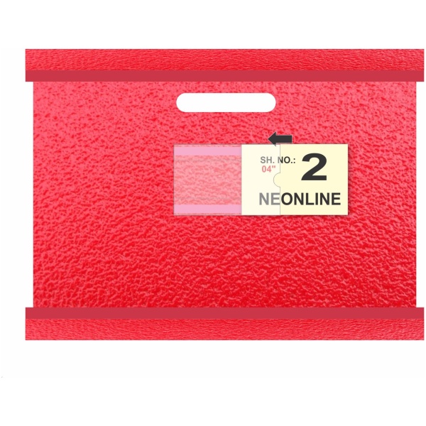 Plastic-Self-Adhesive-Label-Holder